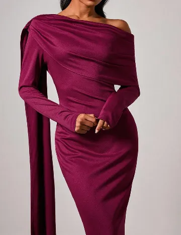 Rochie medie Cosmina, visiniu