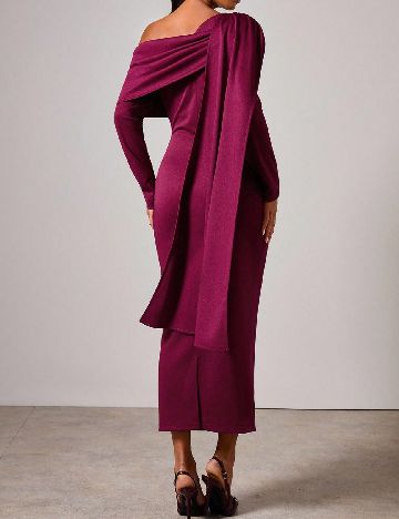 Rochie medie Cosmina, visiniu