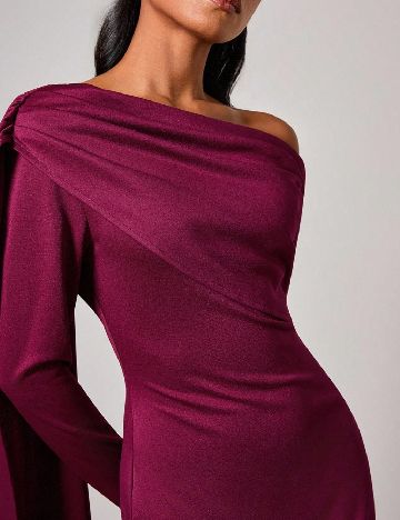 Rochie medie Cosmina, visiniu