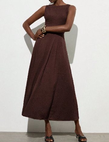 Rochie lunga SHEIN, maro