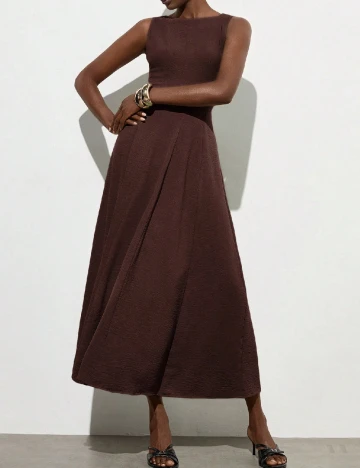 Rochie lunga SHEIN, maro