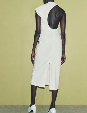 Rochie medie Zara, alb