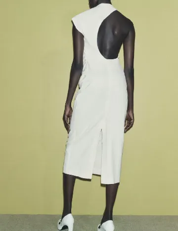 Rochie medie Zara, alb