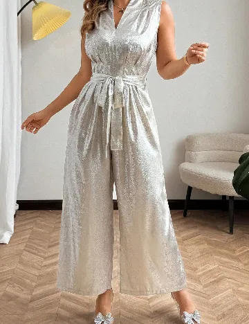 Salopeta SHEIN CURVE, argintiu