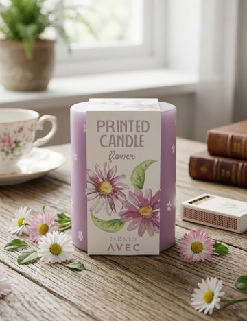 Lumanare decorativa AVEC, mov