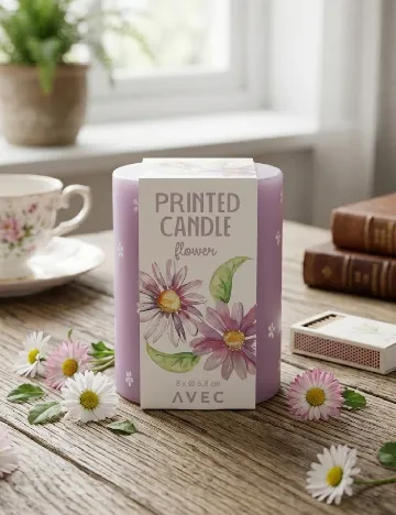 Lumanare decorativa AVEC, mov