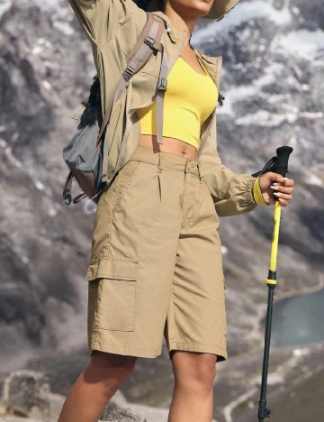 Pantaloni scurti SHEIN, maro