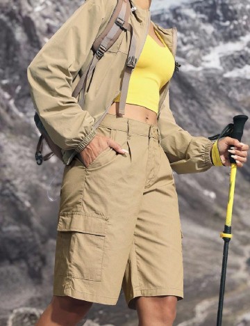 Pantaloni scurti SHEIN, maro