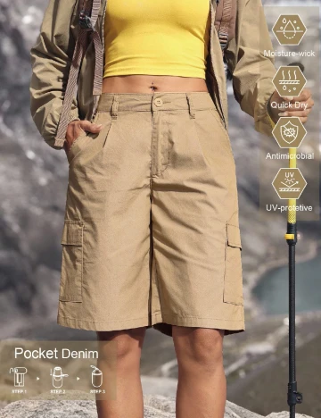 Pantaloni scurti SHEIN, maro