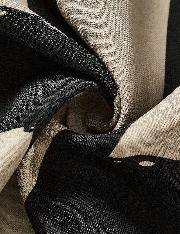 Compleu SHEIN CURVE, negru/crem