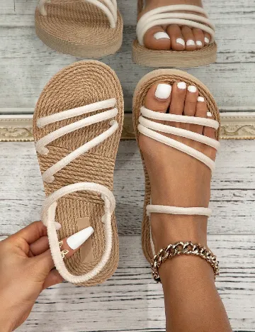 Sandale SHEIN, ecru