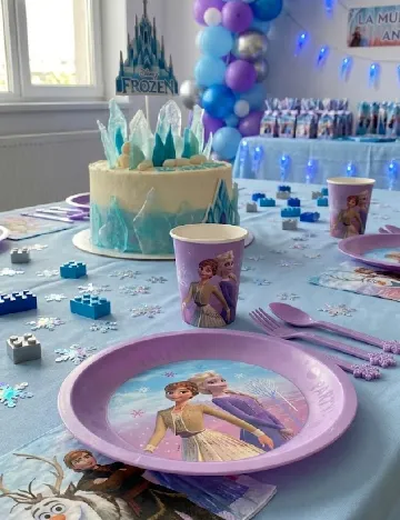 Set farfurii 4 bucati Disney, mov