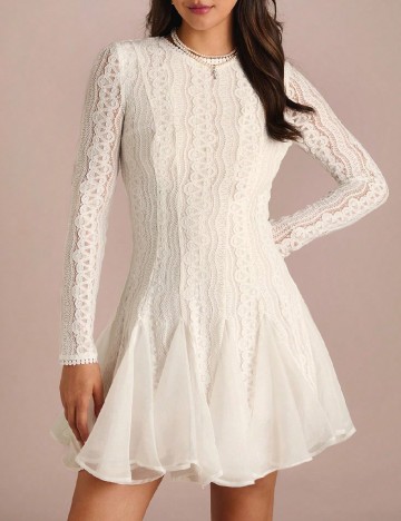Rochie scurta SHEIN, alb