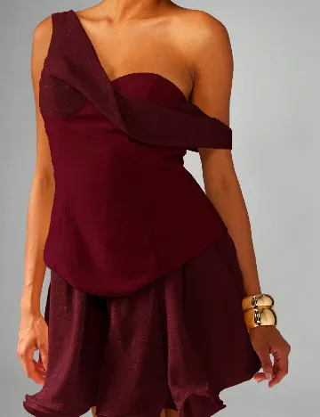 Rochie scurta Missguided, visiniu