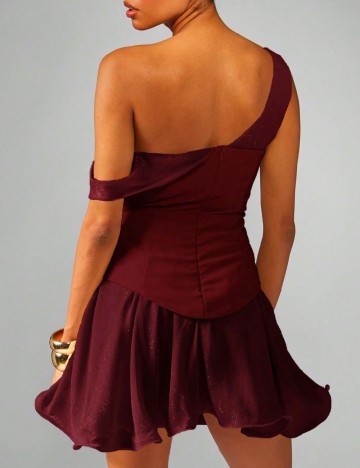 Rochie scurta Missguided, visiniu