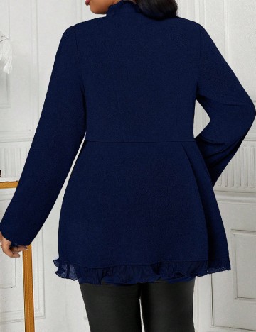 Blazer SHEIN CURVE, bleumarin