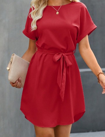 Rochie scurta SHEIN, rosu
