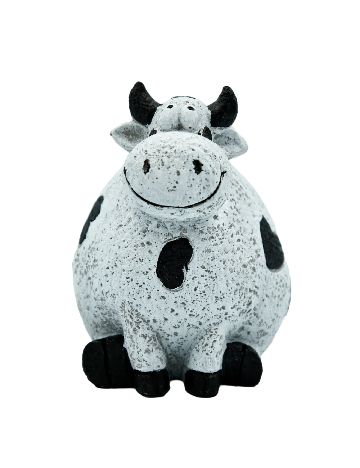 Figurina ornamentala ACTION, alb/negru