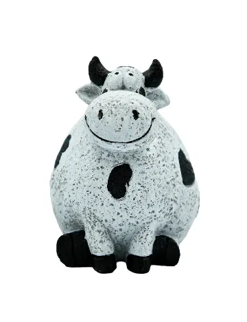 Figurina ornamentala ACTION, alb/negru