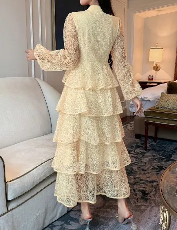 Rochie medie Dazy, galben