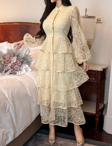 Rochie medie Dazy, galben