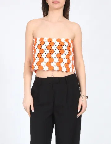 Top Zara, portocaliu