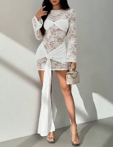 Rochie scurta SHEIN, alb