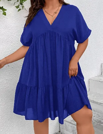 Rochie scurta SHEIN CURVE, albastru