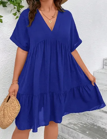 Rochie scurta SHEIN CURVE, albastru