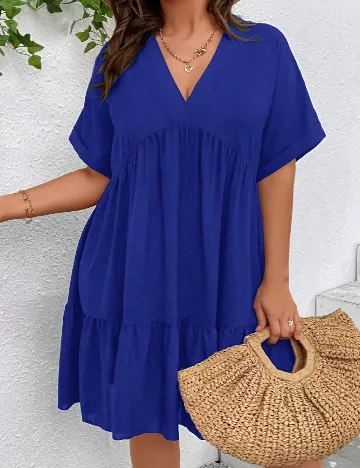 Rochie scurta SHEIN CURVE, albastru