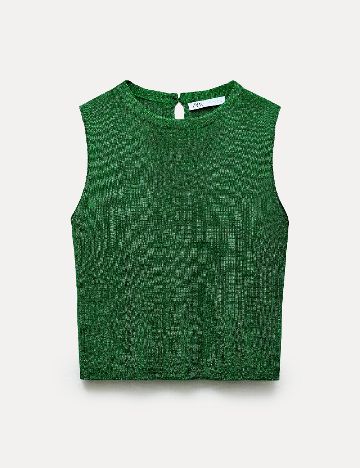 Top Zara, verde