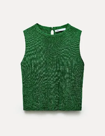 Top Zara, verde