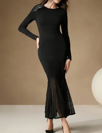 Rochie lunga Anewsta, negru