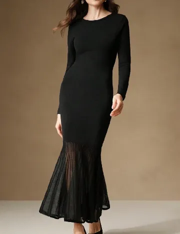 Rochie lunga Anewsta, negru