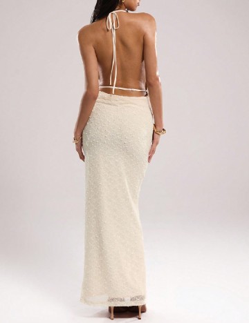 Rochie lunga SHEIN, crem