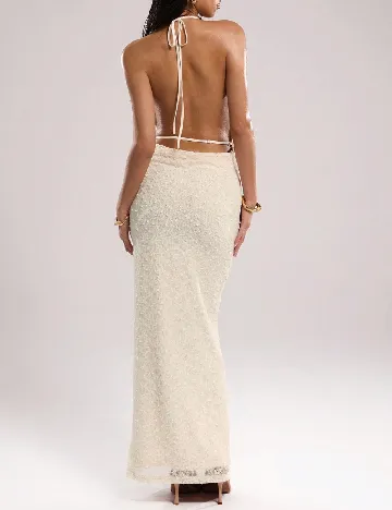 Rochie lunga SHEIN, crem