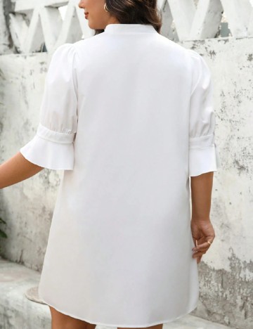 Rochie scurta SHEIN CURVE, alb