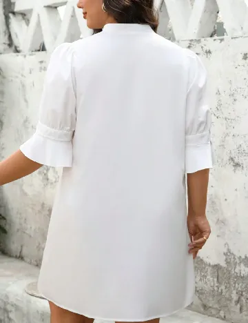 Rochie scurta SHEIN CURVE, alb
