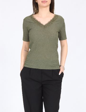 Top Zara, verde