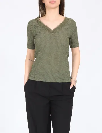 Top Zara, verde