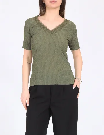 Top Zara, verde
