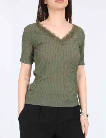 Top Zara, verde
