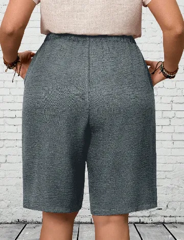 Pantaloni scurti SHEIN CURVE, gri