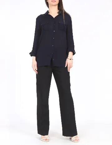 Camasa Bershka, bleumarin inchis