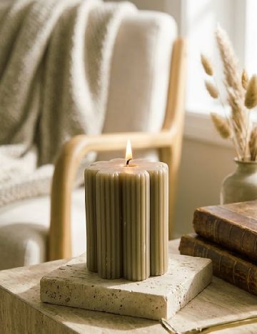 Lumanare decorativa KAPIMEX, verde