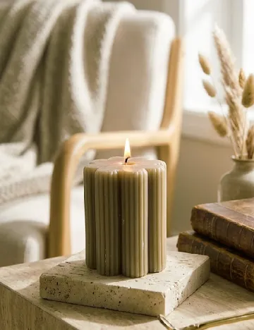 Lumanare decorativa KAPIMEX, verde