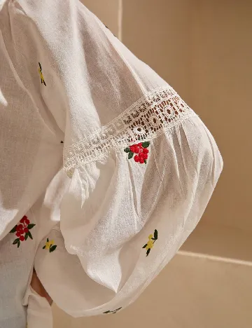 Bluza SHEIN CURVE, alb