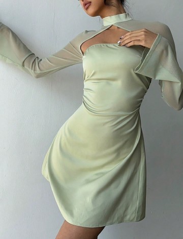 Rochie scurta SHEIN, verde