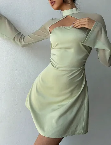 Rochie scurta SHEIN, verde