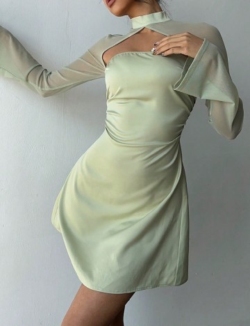 Rochie scurta SHEIN, verde